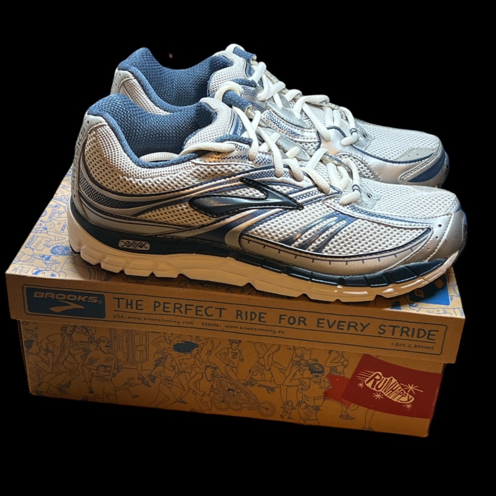 Size 7.5 Wide - BROOKS ADDICTION 10 DRKDNM/PRMERGRY/SLVR/WHT MEN'S 110100 2E 114